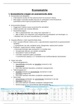 Samenvatting - Econometrie 