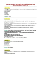 PSI Life&comma; Accident&comma; and Health 2027 Exam Questions with&NewLine;Correct Answers - Graded A&plus;