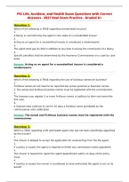 PSI Life&comma; Accident&comma; and Health Exam Questions with Correct&NewLine;Answers - 2027 Real Exam Practice - Graded A&plus;