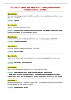 PSI Life&comma; Accident&comma; and Health 2027 Exam Questions with&NewLine;Correct Answers - Graded A