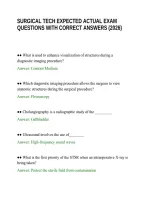 Surgical Tech Expected Actual Exam Questions With Correct Answers &lpar;2026&rpar;&period;Pdf&NewLine;&NewLine;