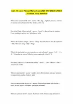 Aqa As Level Physics 2026 Paper 1 Markscheme Verified Answers 20262027 Rated A