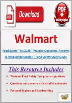 Walmart Food Safety Test 2026 &vert; Practice Questions&comma; Answers & Detailed Rationales &vert; Food Safety Study Guide