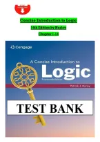 A Concise Introduction to Logic 14th Edition &vert; Test Bank&comma; Answer Key and Exam Review