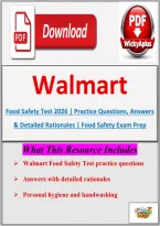 Walmart Food Safety Test 2026 &vert; Practice Questions&comma; Answers & Detailed Rationales &vert; Food Safety Study Guide