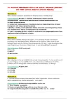 PSI National Real Estate 2027 Exam Actual Complete Questions&NewLine;and 100&percnt; Correct Answers &lpar;Proven Results&rpar;&NewLine;