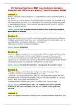 PSI National Real Estate 2027 Exam Authentic Complete&NewLine;Questions and 100&percnt; Correct Answers &lpar;Top Performance Guide&rpar;