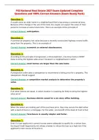 PSI National Real Estate 2027 Exam Updated Complete&NewLine;Questions and 100&percnt; Correct Answers &lpar;Exam Ready Pack&rpar;