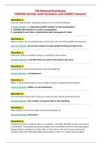 &NewLine;PSI National Real Estate&NewLine;UPDATED ACTUAL Exam Questions and CORRECT Answers&NewLine;