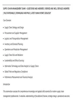 Supply Chain Management Exam 1&ndash; Questions And Answers &vert; Verified And Well Detailed Answers&NewLine;&vert; Plus Rationales &vert; Download And Pass &vert; Latest Exam Update 2026&sol;2027