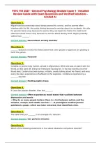 PSYC 101 2027 - General Psychology Module Exam 1 - Detailed&NewLine;Review Guide with Exam Questions and Verified Solutions -&NewLine;Graded A&plus;