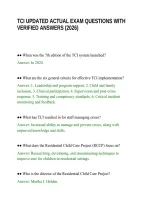 Tci Updated Actual Exam Questions With Verified Answers &lpar;2026&rpar;&period;Pdf&NewLine;&NewLine;