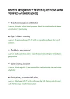 Uspstf Frequently Tested Questions With Verified Answers &lpar;2026&rpar;&period;Pdf&NewLine;&NewLine;