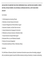 Uwa Masters Of Elementary Education Comprehensive Exam&ndash; Questions And Answers &vert; Verified&NewLine;And Well Detailed Answers &vert; Plus Rationales &vert; Download And Pass &vert; Latest Exam Update&NewLine;2026&sol;2027