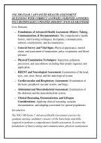 Nsg 500 Exam 1 Advanced Health Assessment &NewLine;Questions With Correct Answers &lpar;Verified Answers&rpar; &NewLine;Plus Rationales &vert; Updated 2026&sol;2027 &vert; Pass Guaranteed 