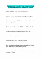 NR509 Week 6 Quiz Quiz Questions Advanced Physical Assessment Chamberlain University A GUARANTEED