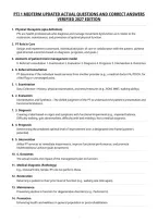 Pti 1 Midterm Updated Actual Questions And Correct Answers&NewLine;Verified 2027 Edition&NewLine;