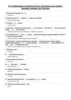 Pti Level 1 & 2 Exam Updated Actual Questions And Correct&NewLine;Answers Verified 2027 Edition