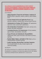 Rca Indiana State Jurisprudence Test Newest &NewLine;Actual Exam 2026&sol;2027 &vert; Study Guide With Complete &NewLine;Questions & Verified Answers &vert; Graded A&plus; &vert; Pass &NewLine;Guaranteed