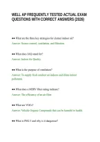 Well Ap Frequently Tested Actual Exam Questions With Correct Answers &lpar;2026&rpar;&period;Pdf&NewLine;&NewLine;