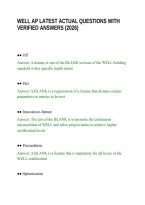 Well Ap Latest Actual Questions With Verified Answers &lpar;2026&rpar;&period;Pdf&NewLine;&NewLine;