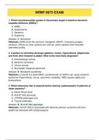 NRNP 6675 &ndash; Comprehensive Psychopharmacology Exam Questions and Answers