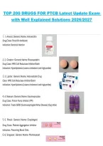 Package deal for PTCB Test 2026&sol;2027 &ndash; Exam Preparation Questions and Correct Answers
