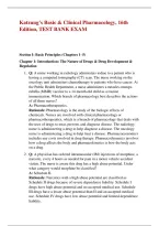 Katzung&rsquo;s Basic & Clinical Pharmacology&comma; 16th &NewLine;Edition&comma; TEST BANK EXAM