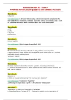 Rasmussen MDC III - Exam 1&NewLine;UPDATED ACTUAL Exam Questions and CORRECT Answers