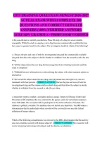 Citi Training Quiz Exam Newest 2026-2027 Actual Exam With Complete 200 Questions And Correct Detailed Answers &lpar;100&percnt; Verified Answers&rpar; Already Graded A&plus; Professor Verified