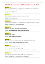 RBS 2027 - Exam Questions with Verified Answers - Graded A&plus;&NewLine;