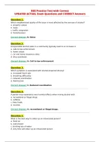 RBS Practice Test with Correct&NewLine;UPDATED ACTUAL Exam Questions and CORRECT Answers&NewLine;