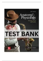 Test Bank Anatomy and Physiology The Unity of Form and Function 10th Edition