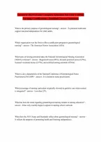 Geriatric HESI Exam 20262027 Complete Questions with Verified Correct Answers Nursing Certification Exam Questions and Answers 100 Pass