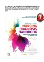 Test Bank for Ackley and Ladwig&rsquo;s Nursing Diagnosis Handbook&colon; An Evidence-Based Guide to Planning Care&comma; 13th Edition by Mary Beth Flynn Makic & Marina Reyna Martinez-Kratz &vert; ISBN&colon; 9780323776837 &vert; Sections I&comma; II & III &vert; Questions & Answers 2027