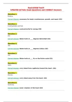 Real ASVAB Test&excl;&excl;&excl;&NewLine;UPDATED ACTUAL Exam Questions and CORRECT Answers&NewLine;