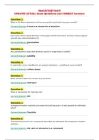 Real ASVAB Test&excl;&excl;&excl;&NewLine;UPDATED ACTUAL Exam Questions and CORRECT Answers&NewLine;