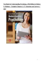Test Bank for Understanding Psychology&comma; 15th Edition by Robert S&period; Feldman &vert; ISBN&colon; 9781260829464 &vert; Complete Chapters 1&ndash;17 &vert; Questions & Answers 2027