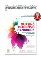 Test Bank for Ackley and Ladwig&rsquo;s Nursing Diagnosis Handbook&colon; An Evidence-Based Guide to Planning Care&comma; 13th Edition by Mary Beth Flynn Makic & Marina Reyna Martinez-Kratz &vert; ISBN&colon; 9780323776837 &vert; Sections I&comma; II & III &vert; Questions & Answers 2027&NewLine;