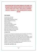 Hesi Rn 2026&sol;2027 Exit Exam Complete Test Bank &vert; All &NewLine;350 Questions & Verified Answers With Rationales &vert; &NewLine;Rn Exit Exam Study Guide &vert; Ngn Clinical Judgment &NewLine;Practice &vert; Graded A&plus; &vert; Hesi Comprehensive Nursing &NewLine;Review