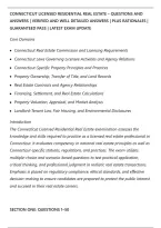 Connecticut Licensed Residential Real Estate &ndash; Questions And&NewLine;Answers &vert; Verified And Well Detailed Answers &vert; Plus Rationales &vert;&NewLine;Guaranteed Pass &vert; Latest Exam Update