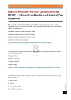 Registered Psychiatric Nurses of Canada Examination &lpar;RPNCE&rpar; &mdash; Ultimate Exam Questions and Answers&vert; Pass Guaranteed