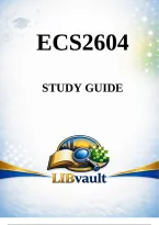 ECS2604 Labour Economics Overview and Concepts SUMMARY GUIDE 2026