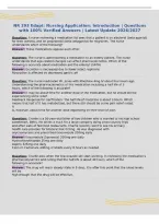NR 293 Edapt&colon; Nursing Application&colon; Introduction &vert; Questions&NewLine;with 100&percnt; Verified Answers &vert; Latest Update 2026&sol;2027