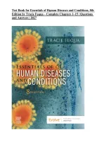 Test Bank for Essentials of Human Diseases and Conditions&comma; 8th Edition by Tracie Fuqua &vert; ISBN&colon; 9780443114526 &vert; Complete Chapters 1&ndash;15 &vert; Questions & Answers 2027