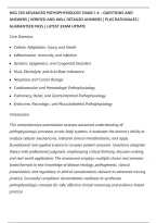 Nsg 530 Advanced Pathophysiology Exam 1-4 &ndash; Questions And&NewLine;Answers &vert; Verified And Well Detailed Answers &vert; Plus Rationales &vert;&NewLine;Guaranteed Pass &vert; Latest Exam Update&NewLine;