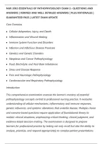 Nur 2063 Essentials Of Pathophysiology Exam 2&ndash; Questions And&NewLine;Answers &vert; Verified And Well Detailed Answers &vert; Plus Rationales &vert;&NewLine;Guaranteed Pass &vert; Latest Exam Update&NewLine;