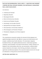 Nur 2502 Multidimensional Care Iii &lpar;Mdc 3&rpar; &ndash; Questions And Answers&NewLine;&vert; Verified And Well Detailed Answers &vert; Plus Rationales &vert; Guaranteed&NewLine;Pass &vert; Latest Exam Update