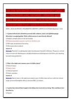 Nsg 530 Advanced Pathophysiology Exam 1-4 &ndash; Questions And Answers &vert; Verified And Well Detailed Answers &vert; Plus Rationales &vert; Guaranteed Pass &vert; Latest Exam Update