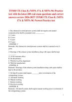 TFM03 TX Class K &lpar;NFPA 17A & NFPA 96&rpar; Practice test with the latest 200 real exam questions and correct answers review 2026-2027&sol; TFM03 TX Class K &lpar;NFPA 17A & NFPA 96&rpar; Newest Practice test 